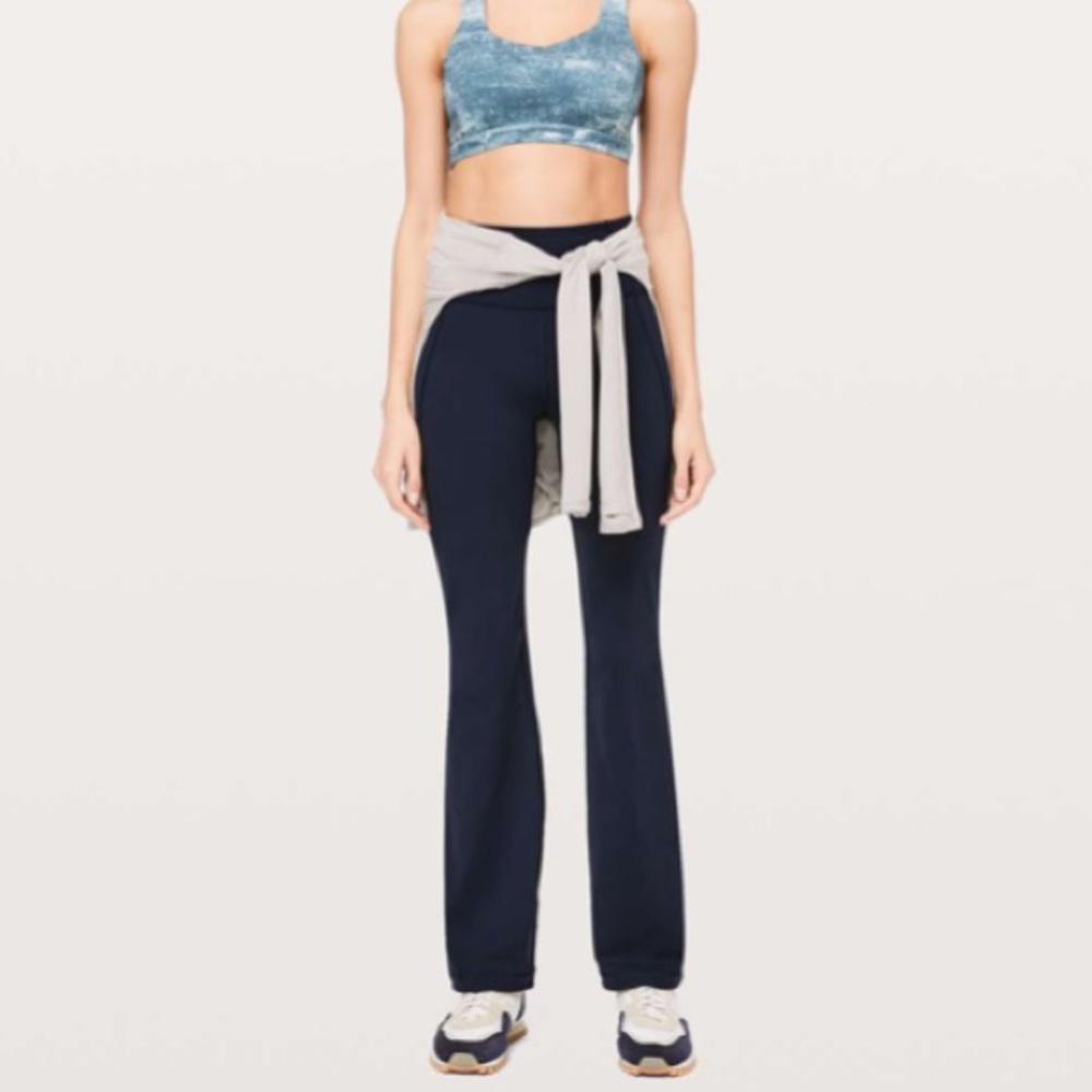 Lululemon Groove Pant Bootcut 32 - Luon Navy